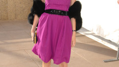 Diane Kruger purple dress