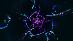 digital art abstract artwork shapes pink purple dark