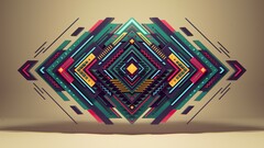 digital art abstract geometry colorful artwork pattern