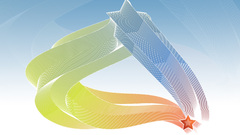 digital art abstract Simple Background colorful blue red