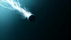 digital art abstract space art blue Space blue background planet