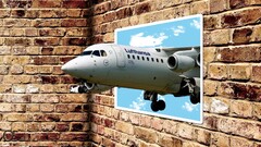 digital art Aircraft Lufthansa wall vehicle passenger aircraft