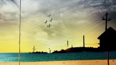 Digital art alien landscapes