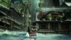 digital art apocalyptic water signs Plants