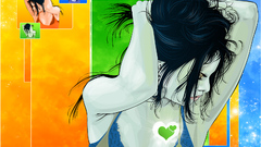 digital art arms up colorful heart artwork Women collage