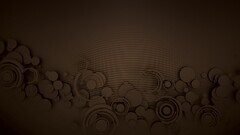 digital art artwork brown abstract shapes lines cgi render