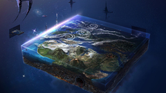 digital art artwork nature Space space art