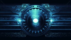 digital art blue cgi