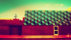 digital art building door colorful