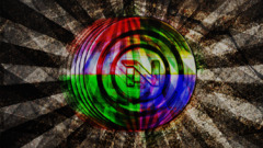 digital art colorful texture circle