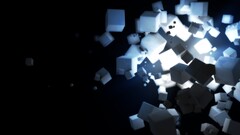 digital art Cube lights 3D Blocks 3d render cgi abstract