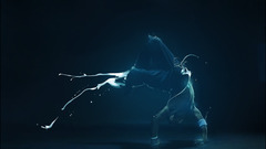 digital art dancer Men liquid dark dark background