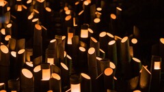 digital art dark abstract lights