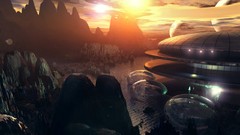 Digital art futuristic