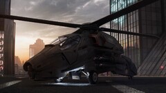 digital art Helicopters futuristic vehicle cgi render