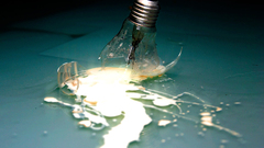 Digital art light bulbs