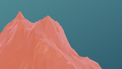 digital art Minimalism Mountains Simple Background low poly
