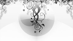 digital art monochrome abstract artwork Simple Background