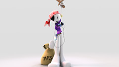 digital art pirates Simple Background sword humor headphones