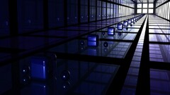 digital art render blue