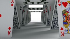 digital art selective coloring playing cards render cgi numbers