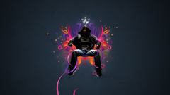 digital art shapes Men artwork Simple Background