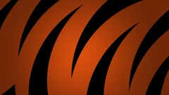 digital art shapes orange abstract black