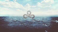 digital art sky horizon water Sea clouds