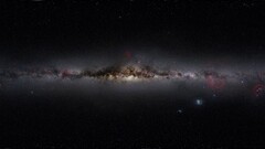 digital art space art Milky Way galaxy Space