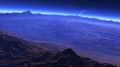 digital art space art planet cgi render