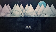 digital art triangle abstract circle