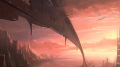 Digital art vehicles city