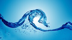 digital art water liquid blue background Simple Background cyan