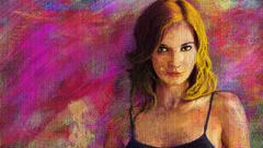 digital art Women looking at viewer artwork colorful portrait