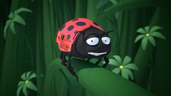 Digital funny Bug ladybirds