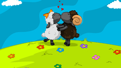 Digital love kiss wide