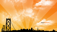 Digital nomads abstract City