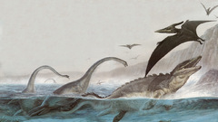 Dino ocean fantasy creatures