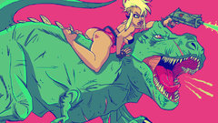 Dinosaur battle laser high Resolution zombiebunny