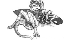 Dinosaurs anthropomorphism baryonyx