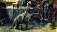 Dinosaurs artwork Brachiosaurus Zdenek