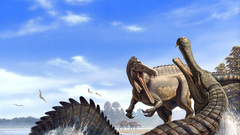 Dinosaurs Crocodiles artwork