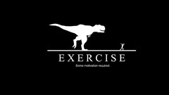 Dinosaurs exercises Tyrannosaurus Rex motivational posters
