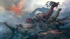Dinosaurs fantasy art artwork Animals creature