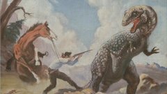 Dinosaurs hunter Horses