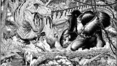 Dinosaurs King Kong artwork