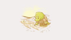 Dinosaurs minimalistic artwork archeology