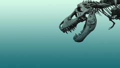 Dinosaurs minimalistic digital art Tyrannosaurus Rex