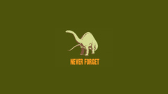 Dinosaurs never forget green