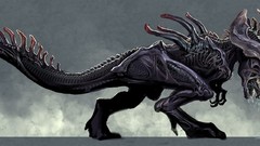 Dinosaurs Rex digital art xenomorph Nebezial